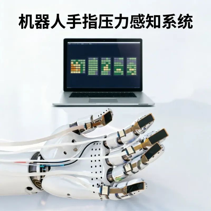 for Robot Dexterous Hand Five Finger Pressure Sensing System Membrane Pressure Sensor Grasping Haptic Feedback Kit