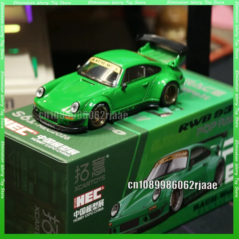 

In Stock Xcartoys Pop Race 1:64 Porsche RWB 930 Rauh-Welt Begriff Diecast Model Hec China Expo Edition Car Toys Model Gift