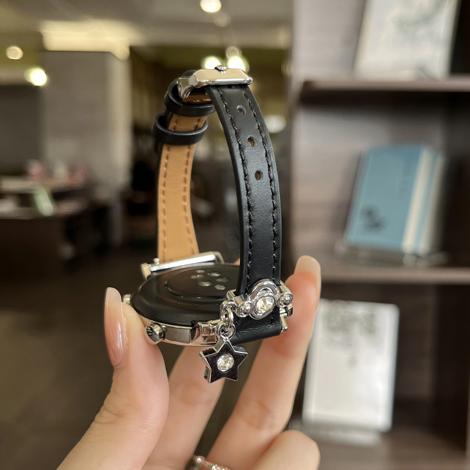 Leather Link Band For Samsung Galaxy Watch 7 FE 5 Pro 4 6 classic 44mm 40mm sport bracelet correa Galaxy Watch 7 Strap