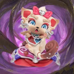 Heartseeker Yuumi Ruby Chroma Figure Set Genuine Original Packaging Brand New(We don't have in-game icons to give away)