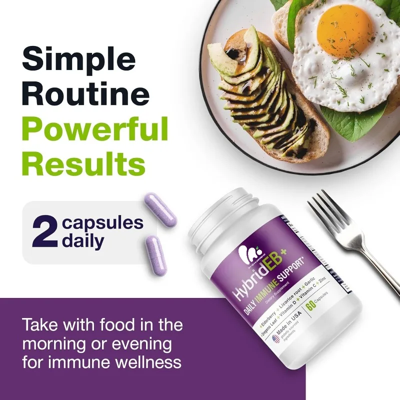 

Elderberry contains vitamin C, zinc, vitamin D3- antioxidants and immune supplements -60 capsules