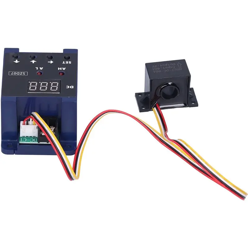 SZD07 Digital Display Ammeter DC8-35V Current Sensing Overload Protection Digital Ammeter