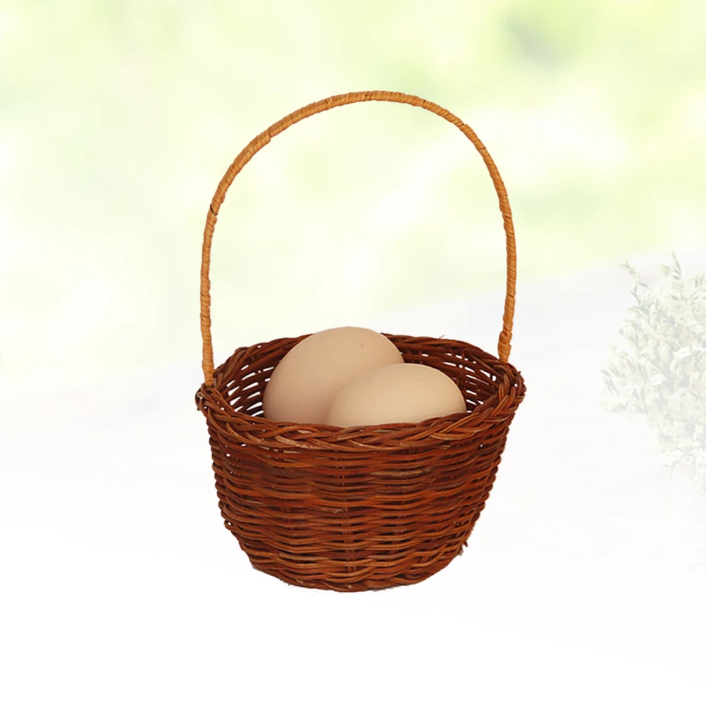 

Christmas Mini Storage Basket For Desktop Creative Diy Props Basket Brown 12X7Cm