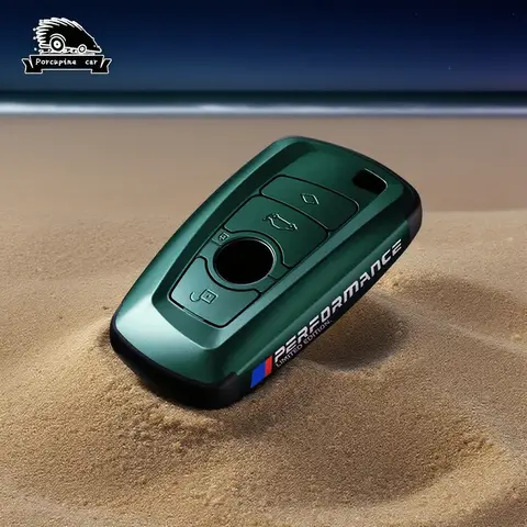 BMW M F07 F10 F11 F20 F25 F26 F30 525 F18 F34 용 베이크드 에나멜 자동차 키 쉘 케이스 커버 홀더 키링 키 체인