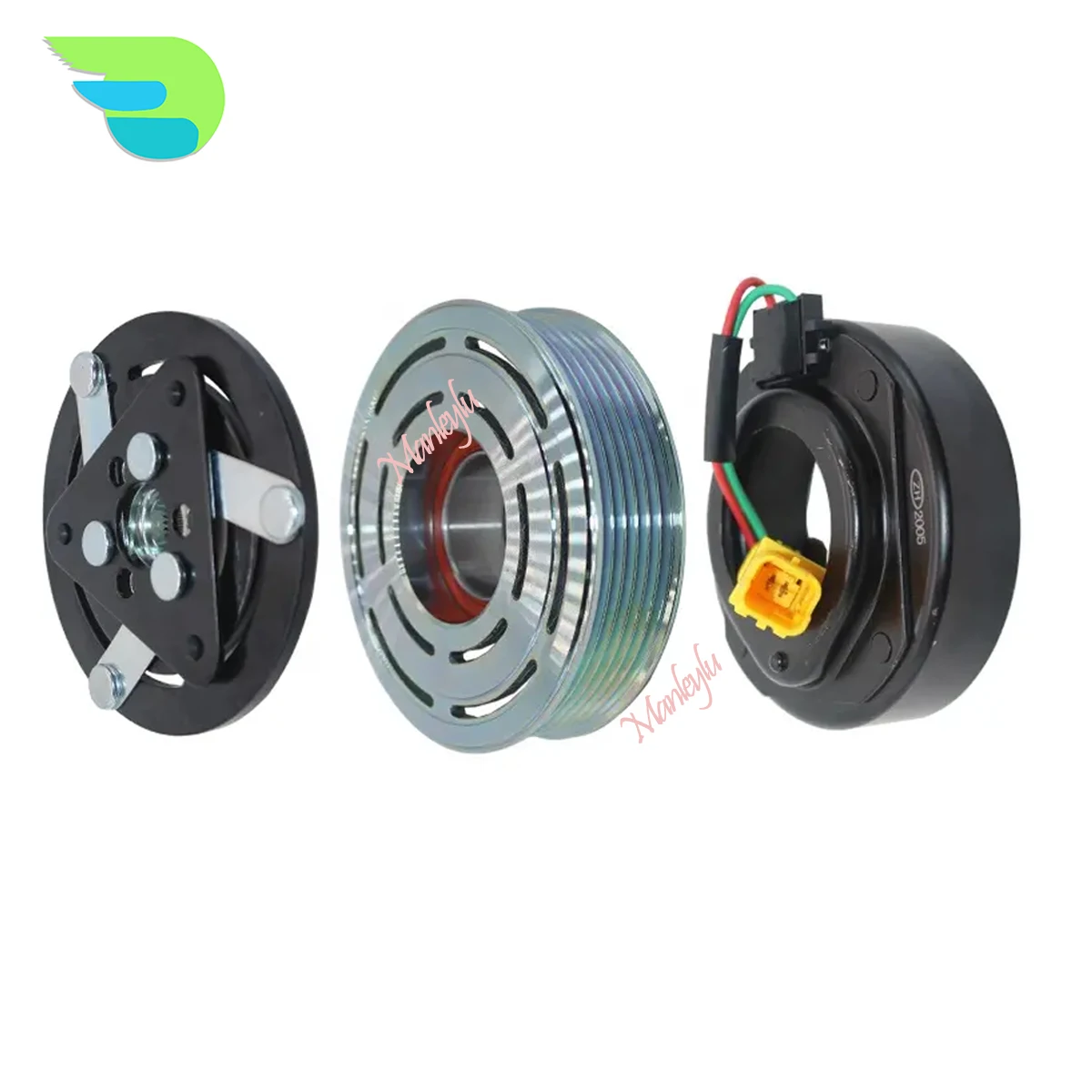 AC Compressor Clutch Pulley for PEUGEOT 3008 508 5008 9671451180 9671451380 6453ZE 6453ZS 648757 648756 648754 648755