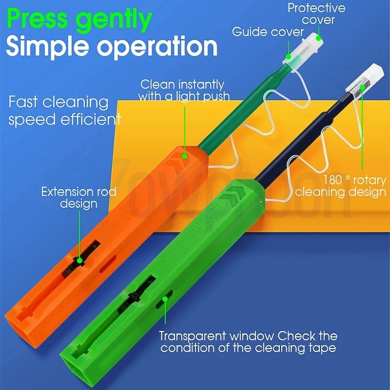 SC/FC/ST 2.5mm Fiber Optic Cleaning Pen LC/MU 1.25mm Cleaning Fiber Cleaner Tools Cleaner OP-QCL125 OP-QCS250 Customzied