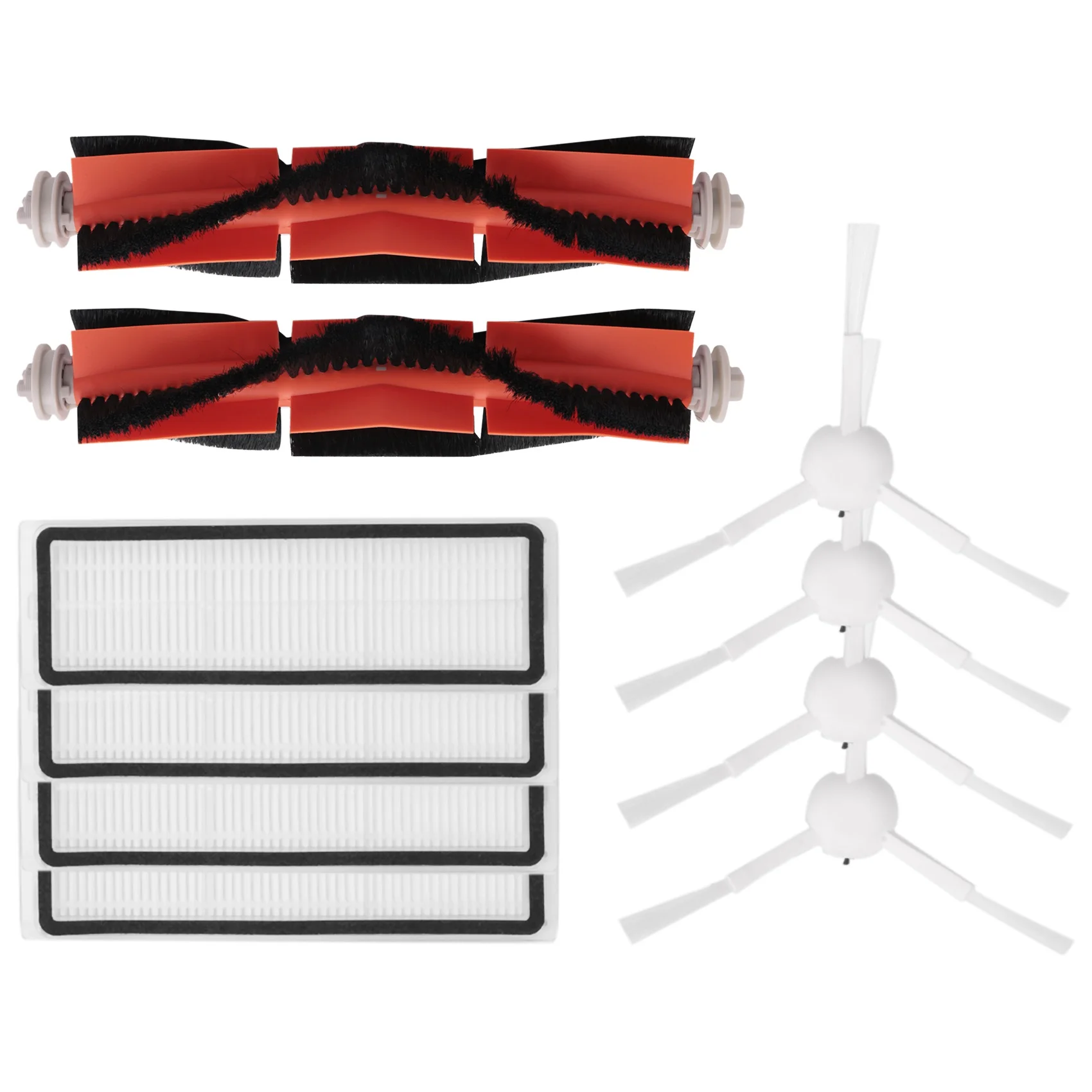 Escova principal e escovas laterais para xiaomi mijia 1c stytj01zhm, acessórios de aspirador robô, 10 peças