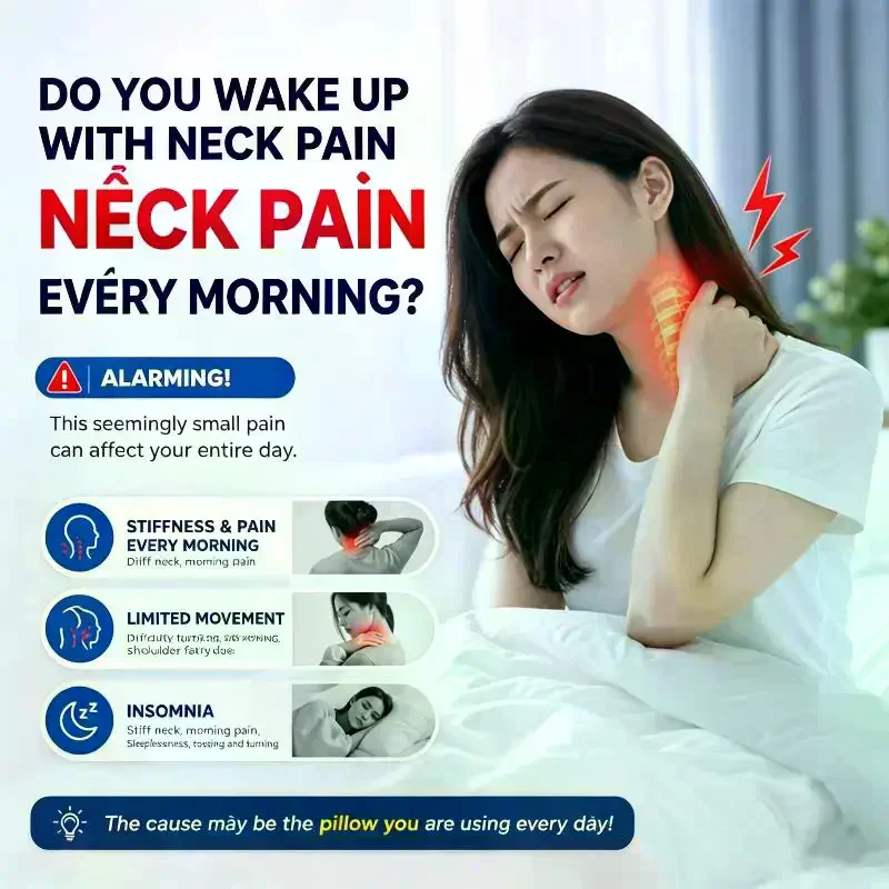 Ergonomic Neck And Shoulder Massage Pillow For Home Use Helps Stretch Cervical Vertebrae Relax