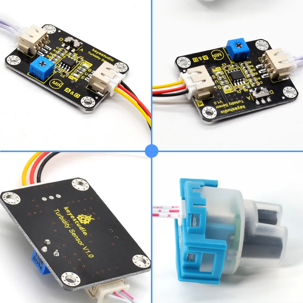 Keyestudio DC 5V Turbidity Sensor with Cable Water Quality Measuring for Arduino DIY Projects