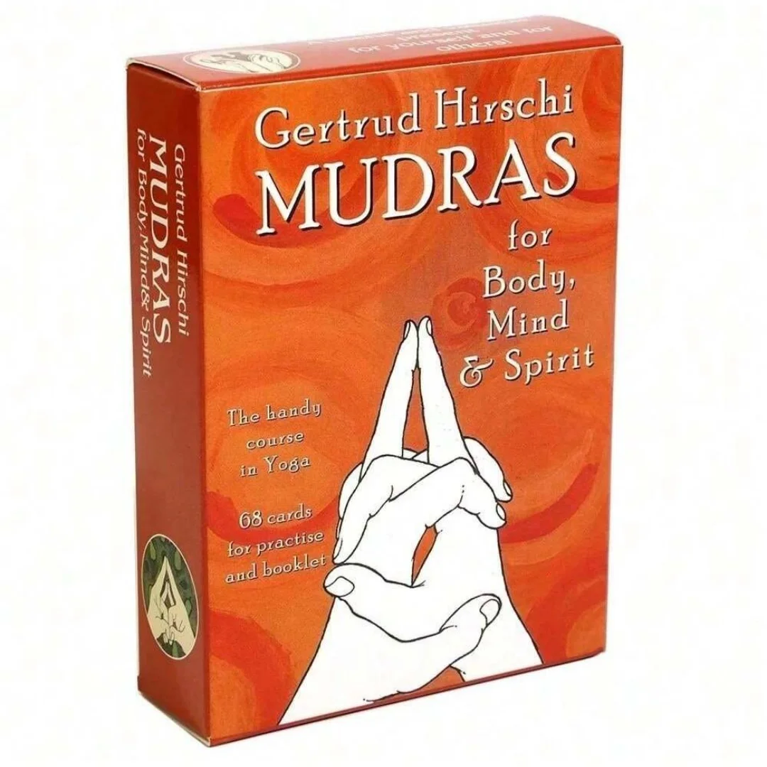 Mudra, Tarjetas de Huellas de Manos Cuerpo-Mente-Alma, 68 Tarjetas de Práctica de Yoga con Huellas de Manos, Juegos de Cartas, Juegos de Mesa, Juegos Ideales para Fiestas, Regalos