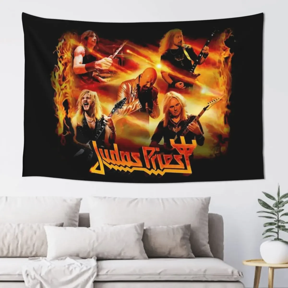 

HFGRJH--- JUDAS PRIEST --- METALCORE Tapestry Home Decoration Accessories Home Decor Aesthetic Wallpaper House Decor Tapestry