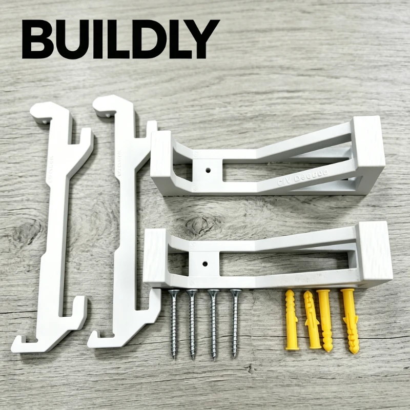 BUILDLY Wall Mount Holder for Lego UCS Millennium Falcon 75192 DIY Building Block Wall Display Bracket