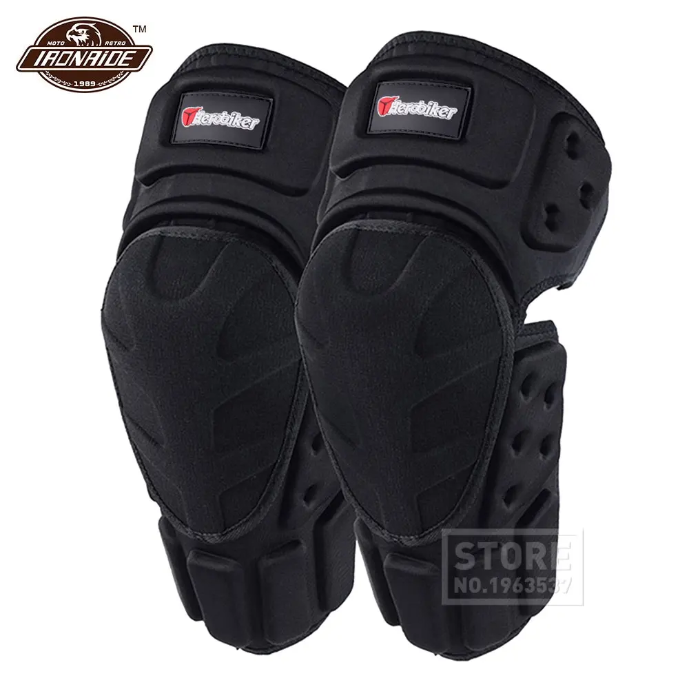 HEROBIKER-rodilleras para motocicleta Joelheira, Protector de rodilla para Motocross, equipo de protección para esquí de montaña, rodillera para Moto