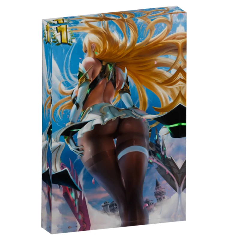 

Xenoblade Chronicles 2 Mythra (Hikari) the Aegis Fan Art Acrylic Block, Waifu Figurine for Desk & PC Setup,JRPG Collectible Gift