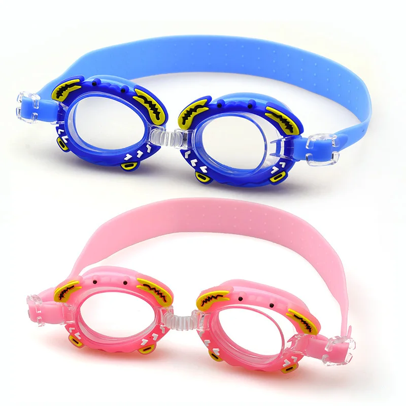 New Waterproof anti-fog Cute Baby Cartoon Mirror Goggles For Children To Learn Swimming Glasses Belt Can Be Adjusted