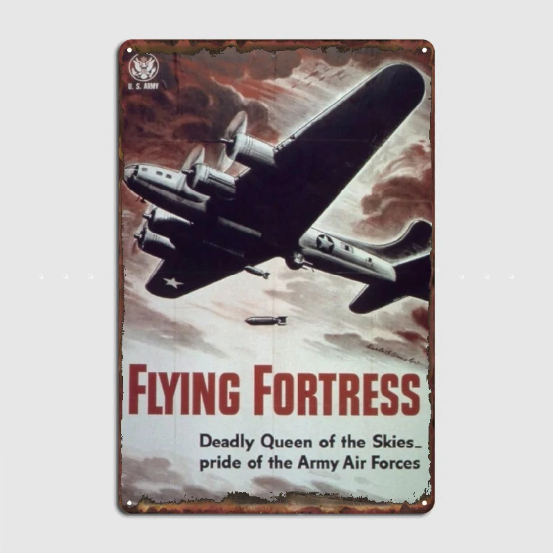 Amerikai hadsereg légierője II. világháborús plakát fém nyomatok Vintage otthon szoba bár kávézó dekoráció művészet falfestmény bádog poszter fém faldekoráció