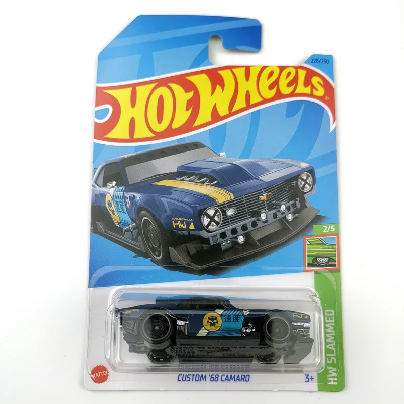 Hot Wheels Cars CUSTOM 68 CAMARO 2023, modelo de Metal fundido a presión, vehículos de juguete, 228-1/64