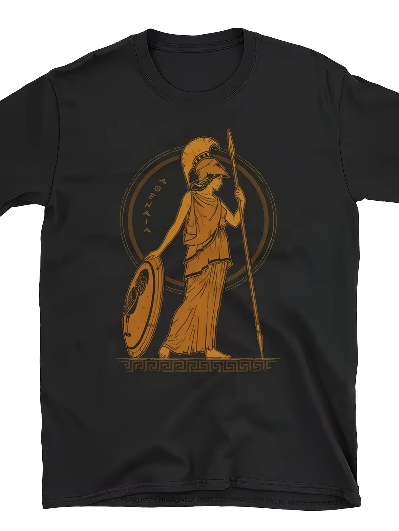 Ancient Greek Goddess Athena Retro Men's T Shirt Women Tee Summer Novelty Streetwear Casual Trendy Oversized Harajuku O-Neck Top