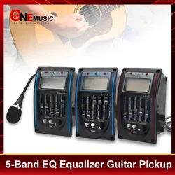 PREAMPLIFICADOR de guitarra acústica, ecualizador EQ de 5 bandas, sistema de sintonización de pastilla con Micro teléfono para guitarra acústica, LC-5/4