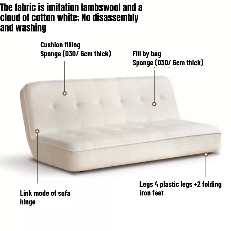 Bedroom Convertible Sofa Foldable Recliner Comfy Relaxer Sofa Sleeping Accent Muebles Para Hogar Italian Furniture Luxury
