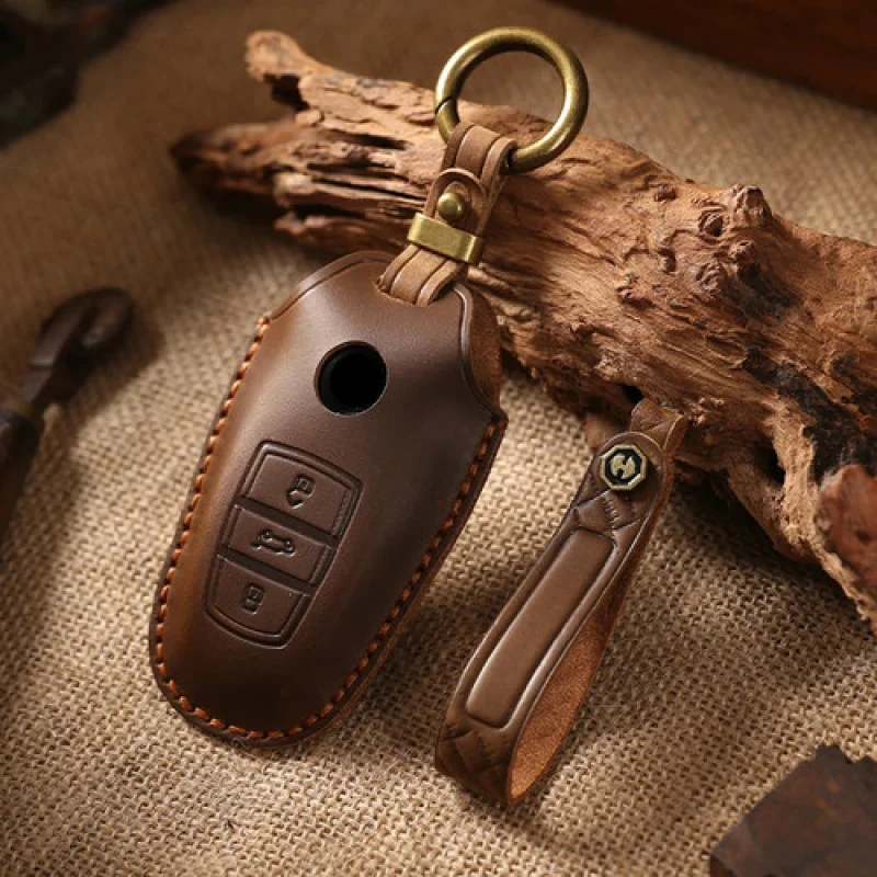 

A+ For VW Volkswagen Touareg Leather Car Remote Key Case Cover Protection Shell Bag