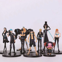 5Styles One Piece Anime Film Gold golden Monkey D Luffy Tony Tony Chopper Brook Sanji Nami Zoro PVC Figures Children's Toy Gift