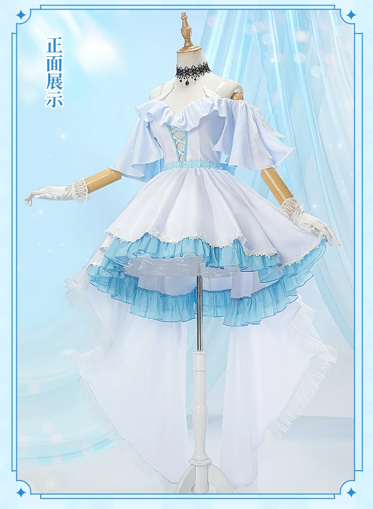New Mooyiyi cos Game Genshin Impact Shenhe Cosplay costume Halloween Christmas Role Playing Party White Flower Wedding Lolita