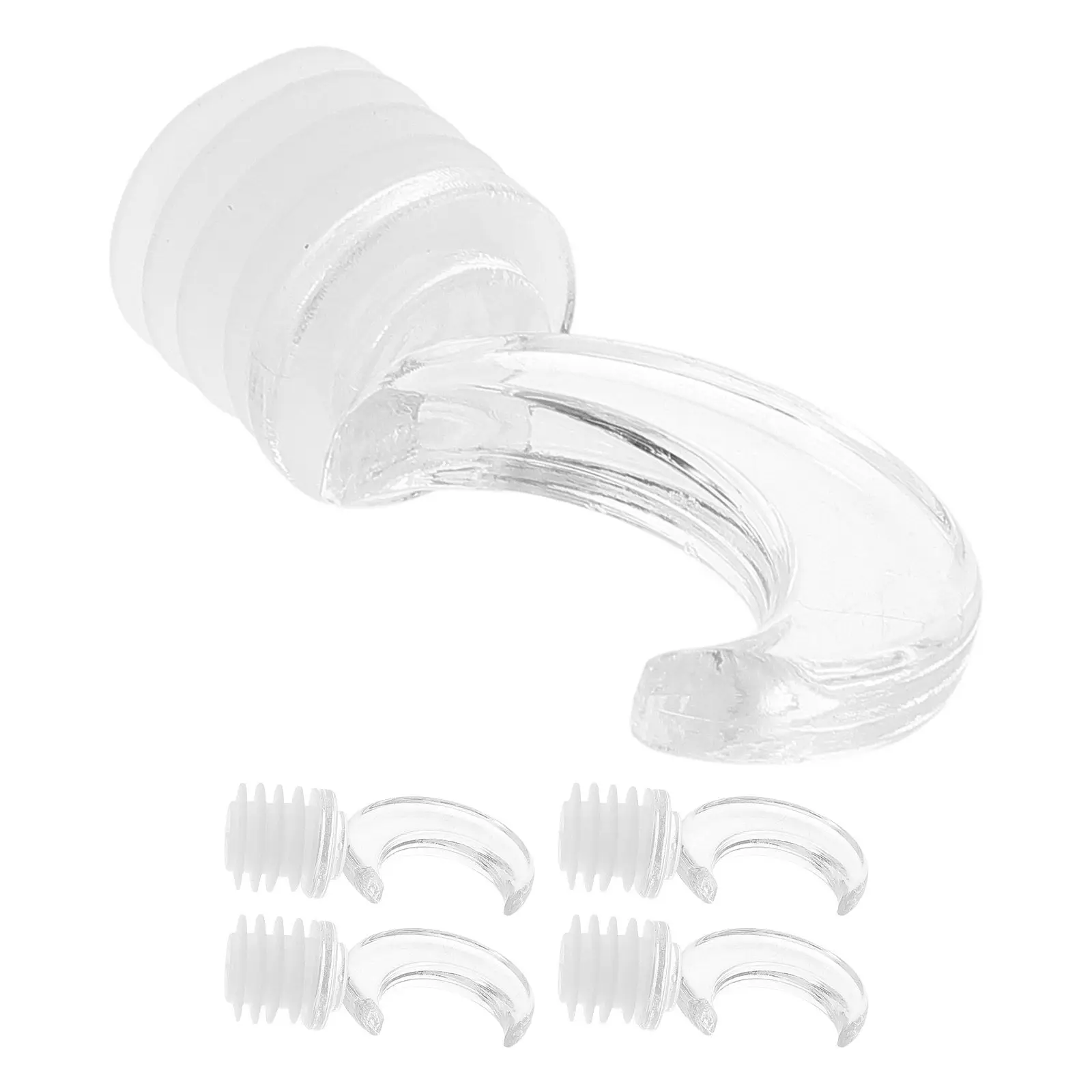 

5 шт. Прозрачные пластиковые пробки для ароматерапевтических флаконов в форме луны, в ретро-французском стиле, для замены пробок в бутылках для эфирных масел и парфюмерии