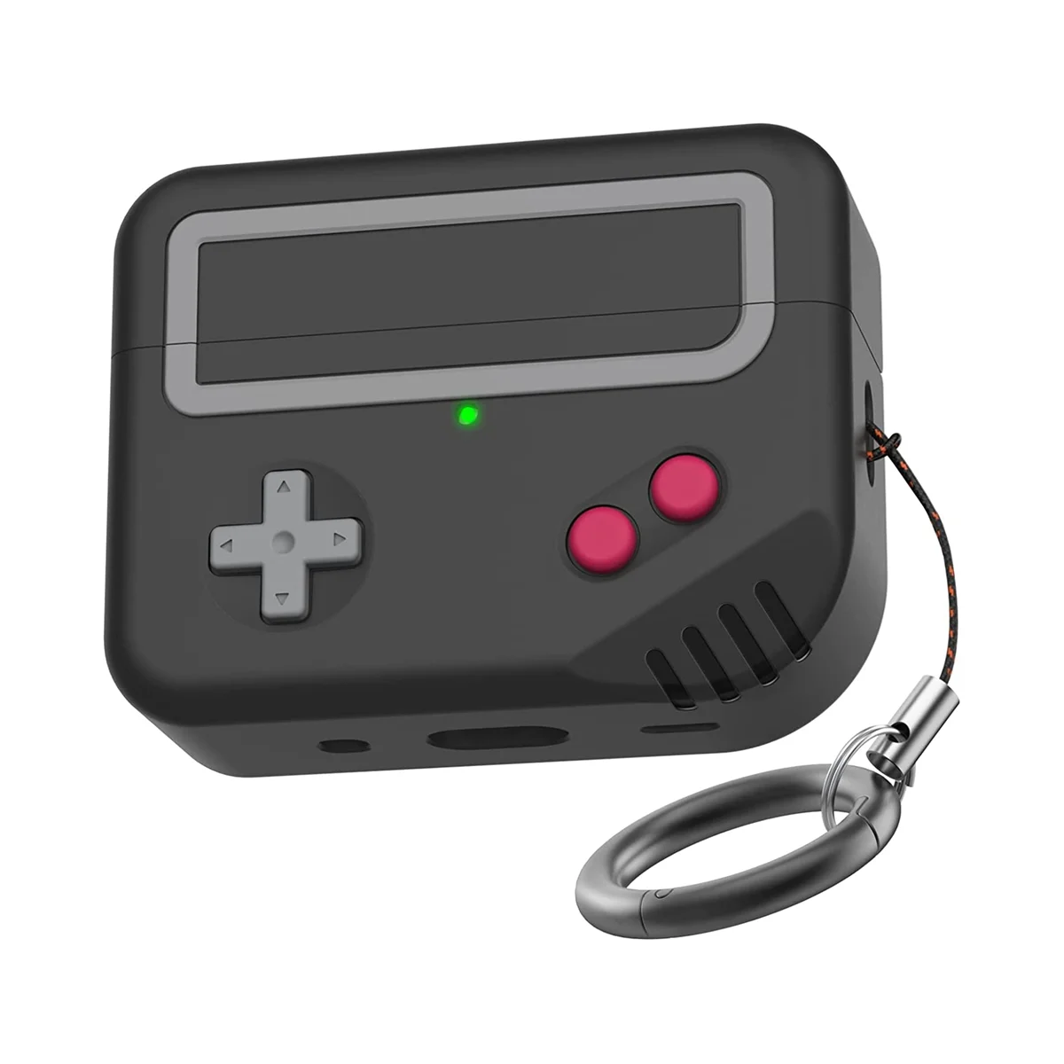 Housses de protection en silicone, conception de machine de jeu Skin, prise en charge de la charge sans fil, 2 étuis noirs