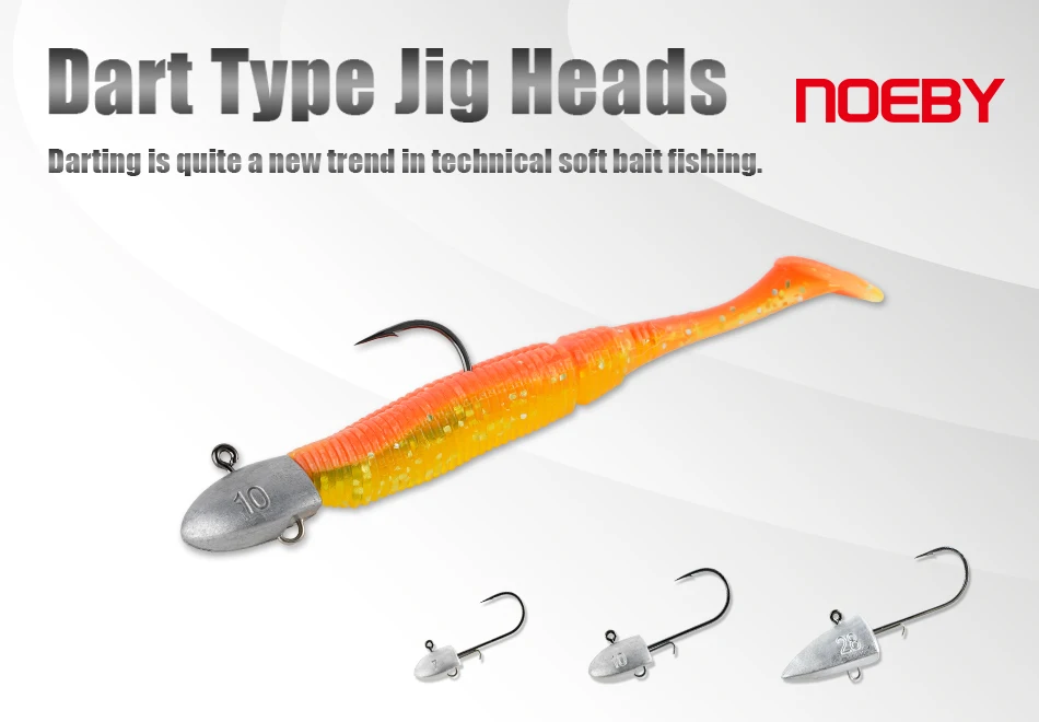 Noeby Dart Jighead Angelhaken 7g 10g 28g Stachelhaken Sinker Haken für Wurm Weiche Köder Bass Zubehör Angelhaken – Detail 2