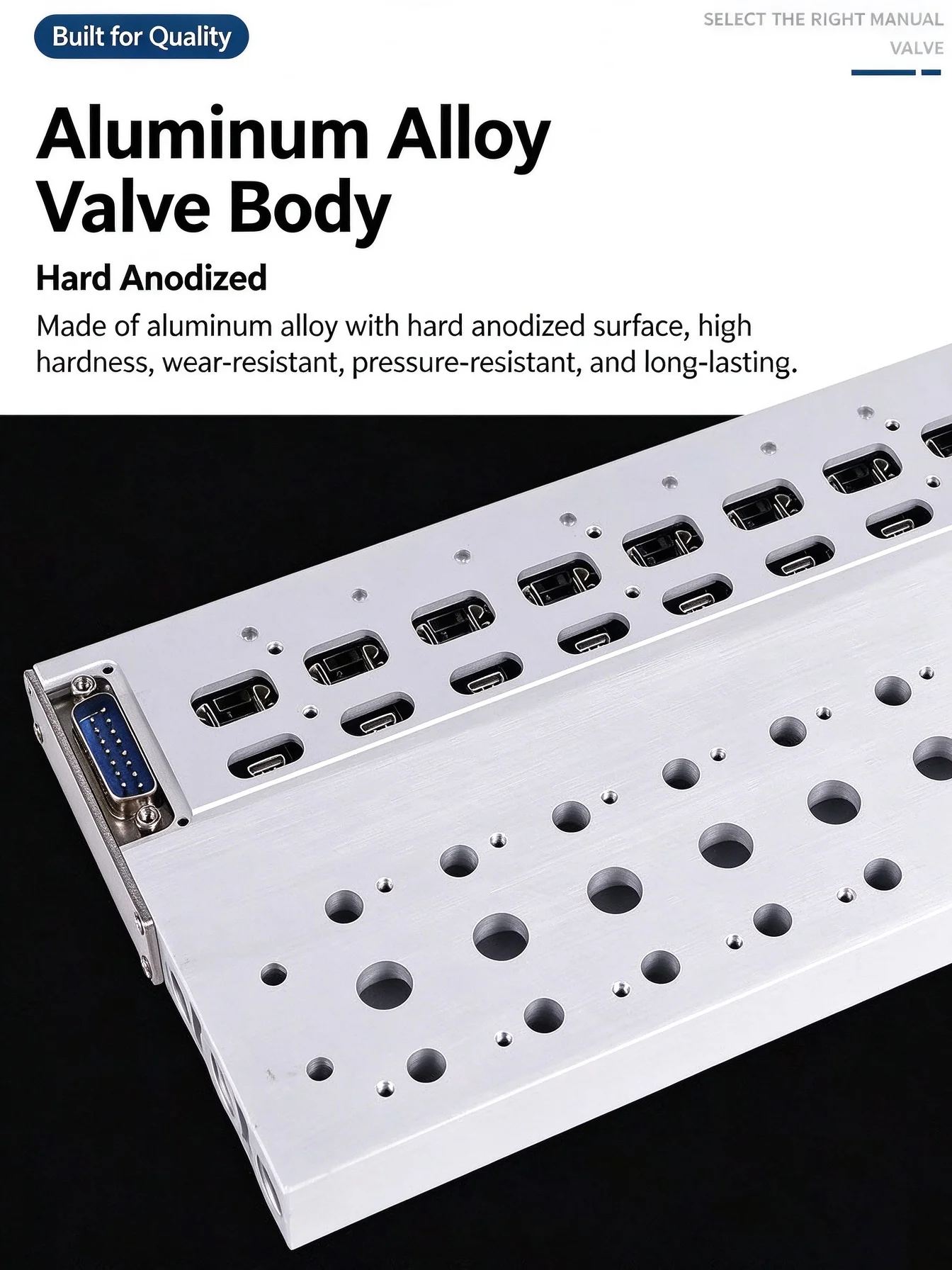 Bank Pneumatic Island Multi-Station Module for Automation 24V 4V110-06 Solenoid Valve Manifold Integrated Valve