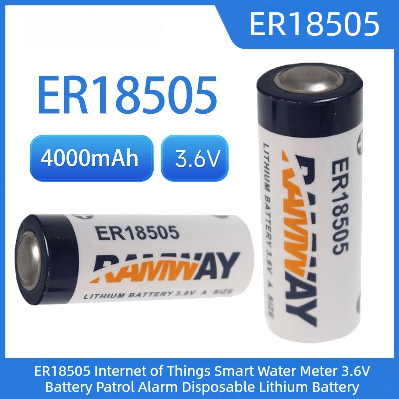 ER18505 3.6V Disposable Lithium Battery 4000mAh Not Rechargeable Batteries for Internet of Things Smart Water Meter Patrol Alarm