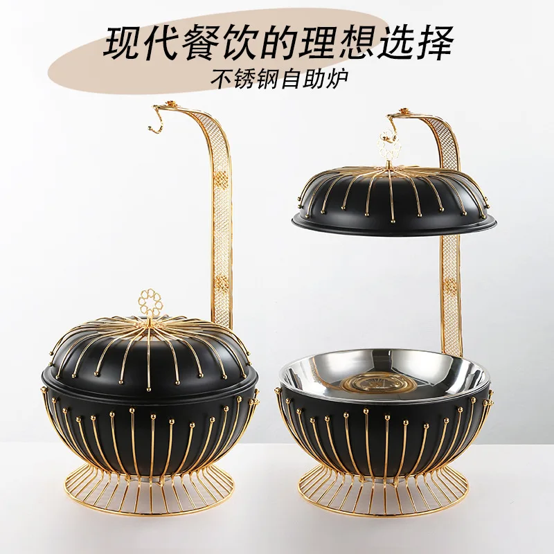 Buffet stove hotel restaurant black alcohol stove 8L