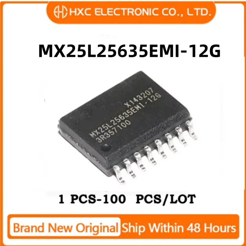 5/10/50/100PCS MX25L25635EMI-12G MX25L25635EMI-12 MX25L25635EM MX25L25635E MX25L25635 MX25L MX25 IC Chip SOP-16