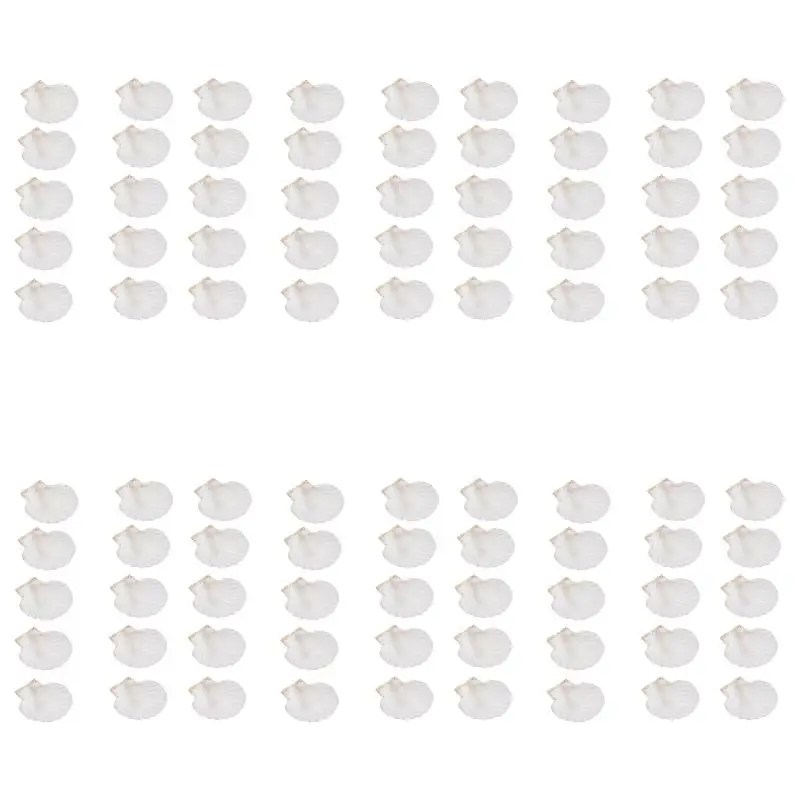 6Pack X(15 PCS Natural Sea Shell Large White 4-4.7 Inch Scallop Shells for DIY Craft Serving Food
