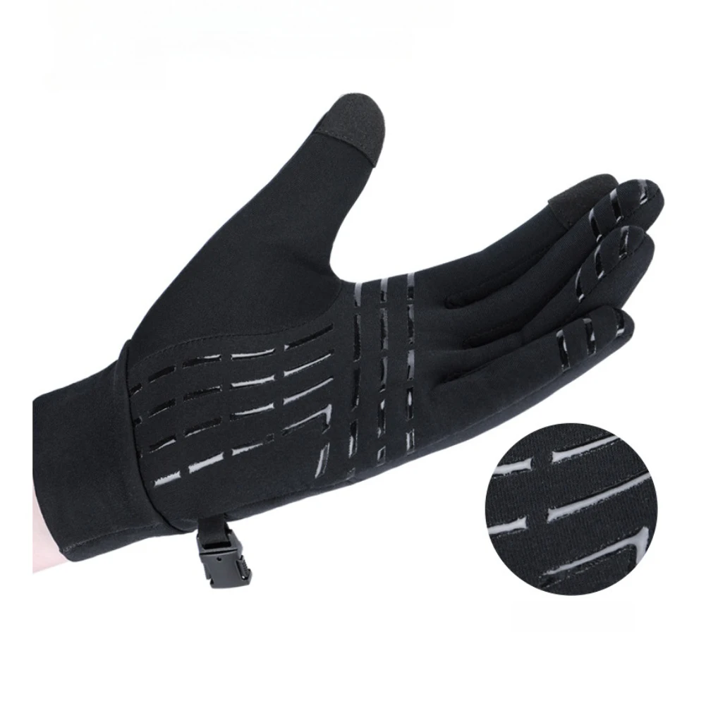 

Зимние уличные велосипедные походные перчатки для мужчин и женщин, теплые спортивные перчатки с сенсорным экраном, проводящий индекс/кредит