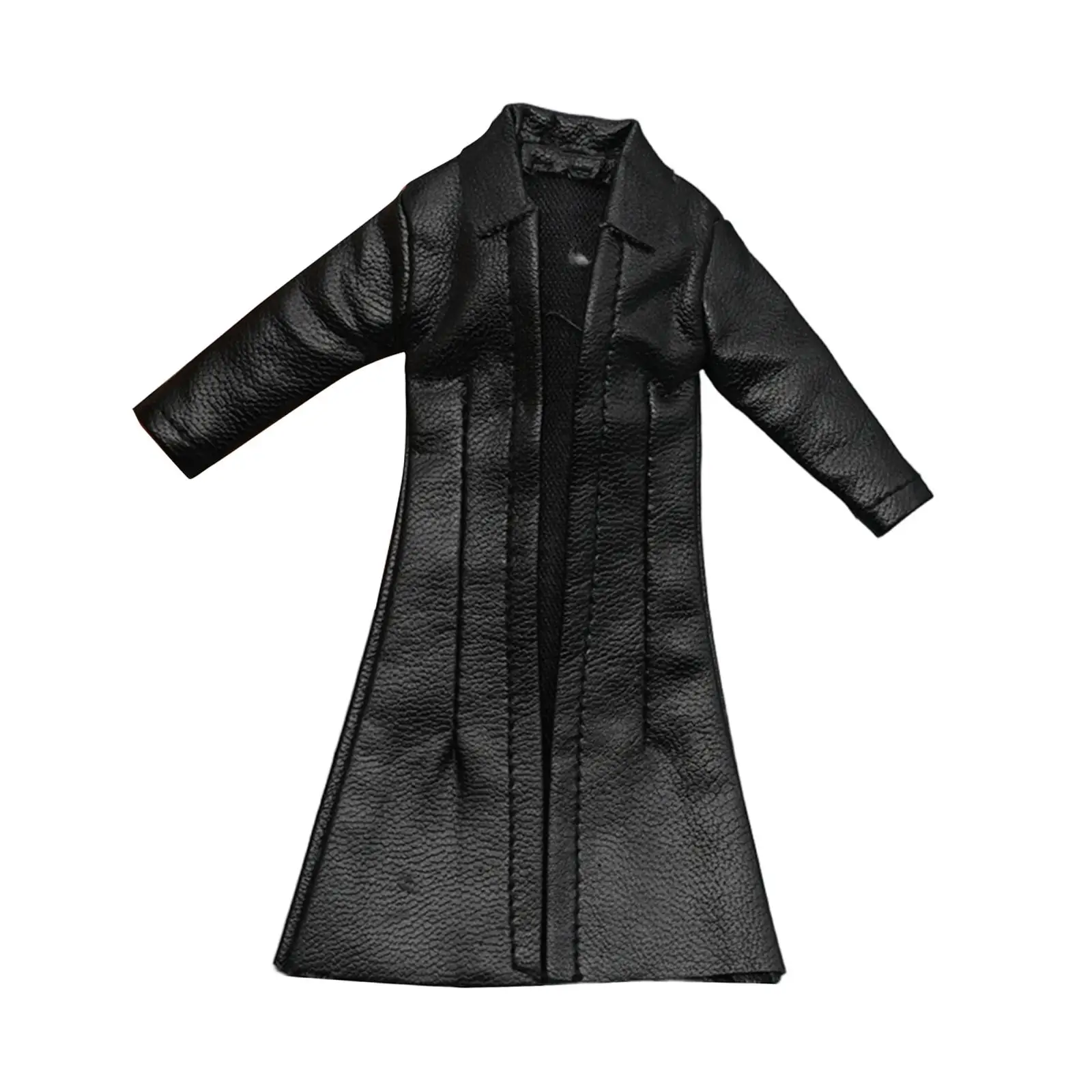 1:12 Action Figures Cappotto Alla moda Bambini Adulti Regali PU Pelle fatta a mano Vestiti per bambole Abbigliamento in miniatura Cappotto per bambola da 6 "