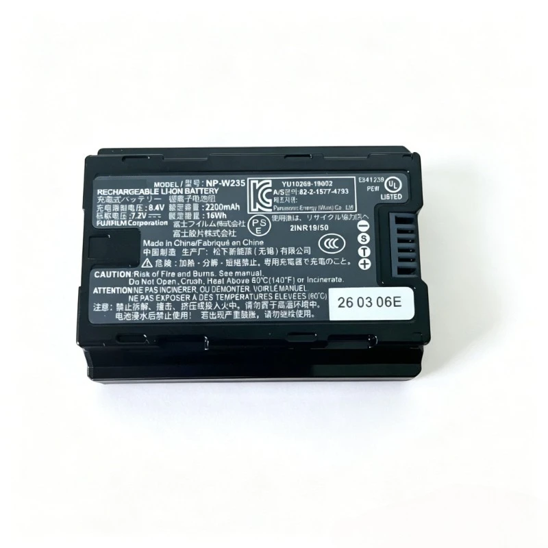 7.4V 2200mAh Lithium Ion Battery NP-W235 Replacement for Fujifilm XT5 XT4 XH2S XS20 GFX100S GFX50S II Camera
