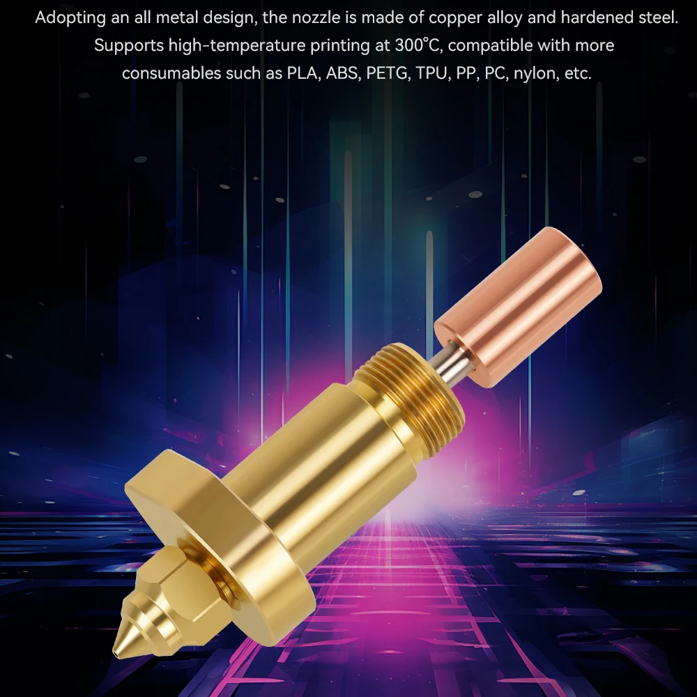 300 ° Creality Ender-3 V3 KE Bi Metalホットエンド用Cアップデートホットエンドキット、Creality K1/K1 MAXエクストルーダー用セラミック加熱ブロックキット