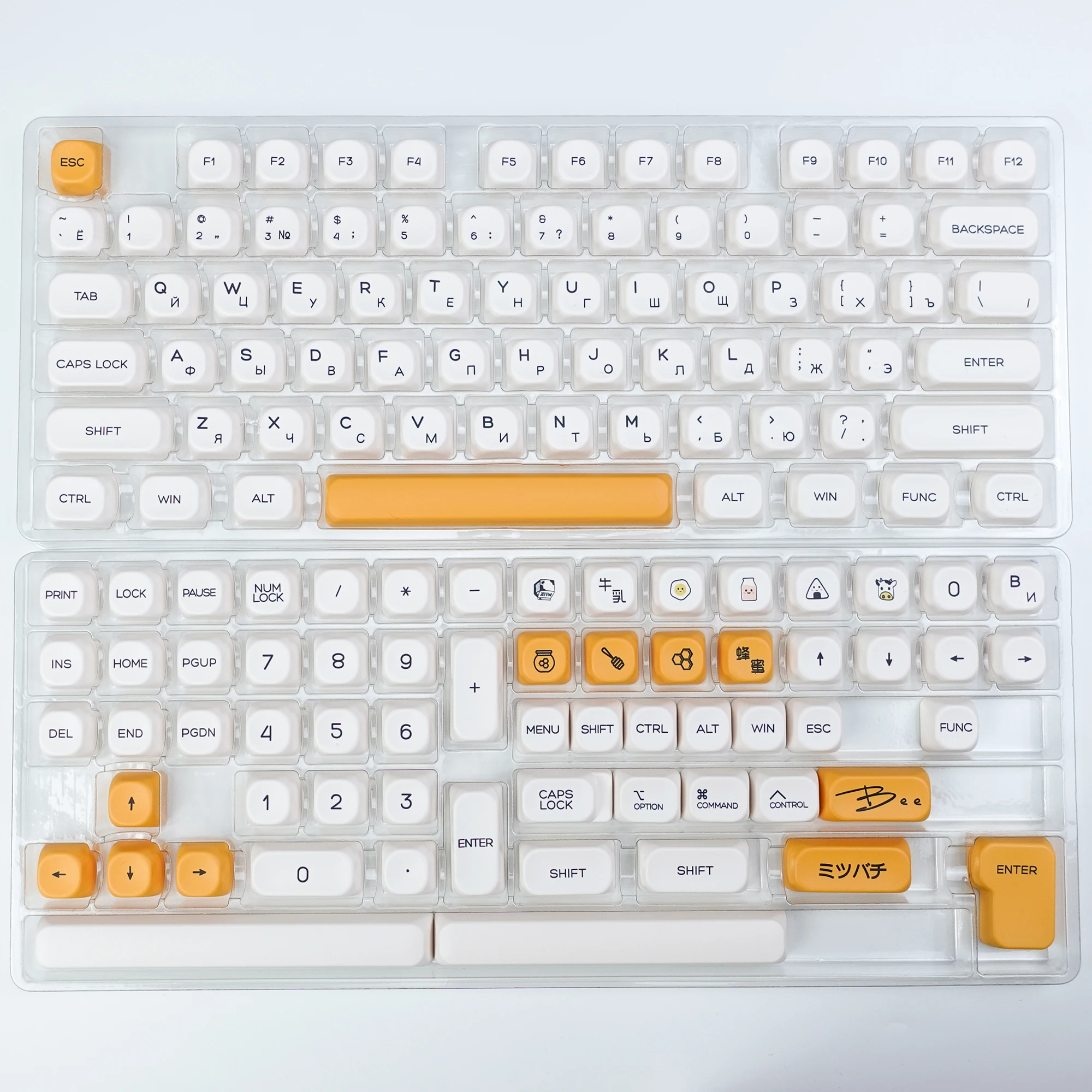 Kbdiy 138 Toetsen/Set Koa Profiel Mac Stijl Keycaps Pbt Russische Koreaanse Keycap Voor Mechanische Keyboard Gaming Retro Key Caps Gmk67