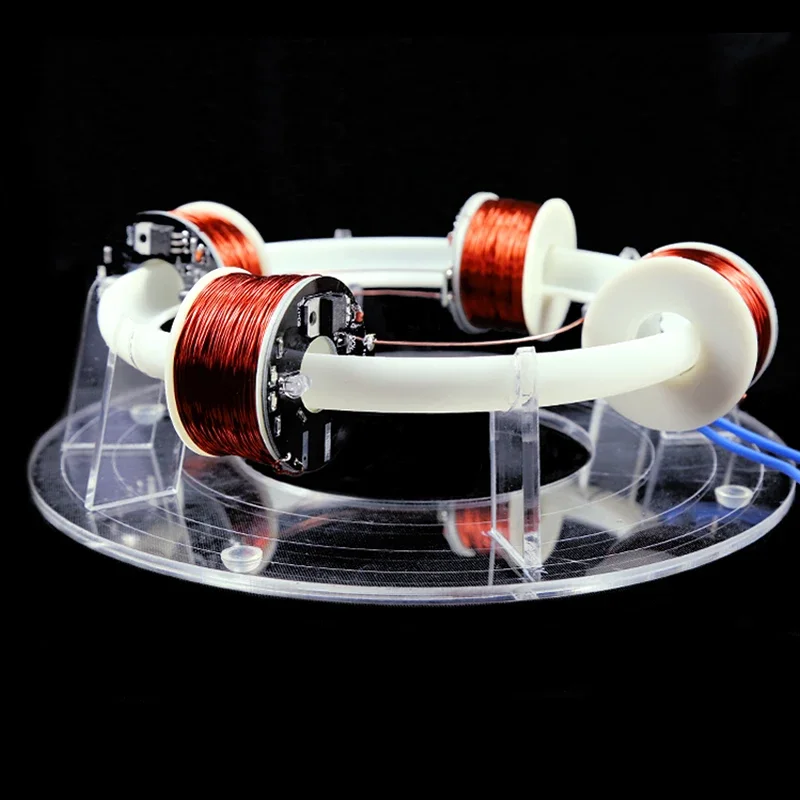 Imagem -02 - Electromagnetic Accelerator Ring Toy Hi-tech Model Physics Kit Faça Você Mesmo Gift Kid Cyclotron Toy