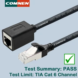 COMNEN Cat5e Cat6  Ethernet Extension Cable RJ45 Male to Female Cable Ethernet Extender Adapter for PC Laptop Ethernet