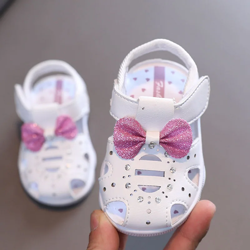 Summer Baby Shoes Girl Sandals Closed Toe Soft Bottom Kids Sandals for Girls Infant Waking Shoes Toddler Firstwalkers CSH1427