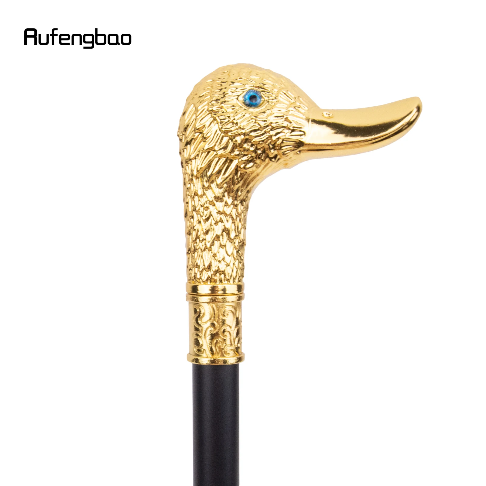 Golden Duck Head Fashion Walking Stick Decorative Stick Cospaly Vintage Party Fashionable Walking Cane Crosier 95cm