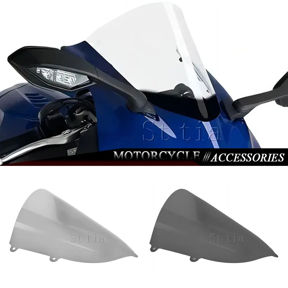 

For Yamaha YZF-R6 YZFR6 2017-2024 YZF-R7 YZFR7 2021-2024 New R6 R7Motorcycle Front Windshield Windscreen Windproof Air Deflector