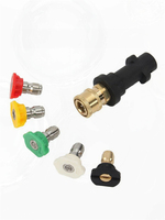 Karcher K2-K7 High Pressure Washer Quick Adapter – 5-Color Foam Pot Nozzle Set for Car Washing Accessories