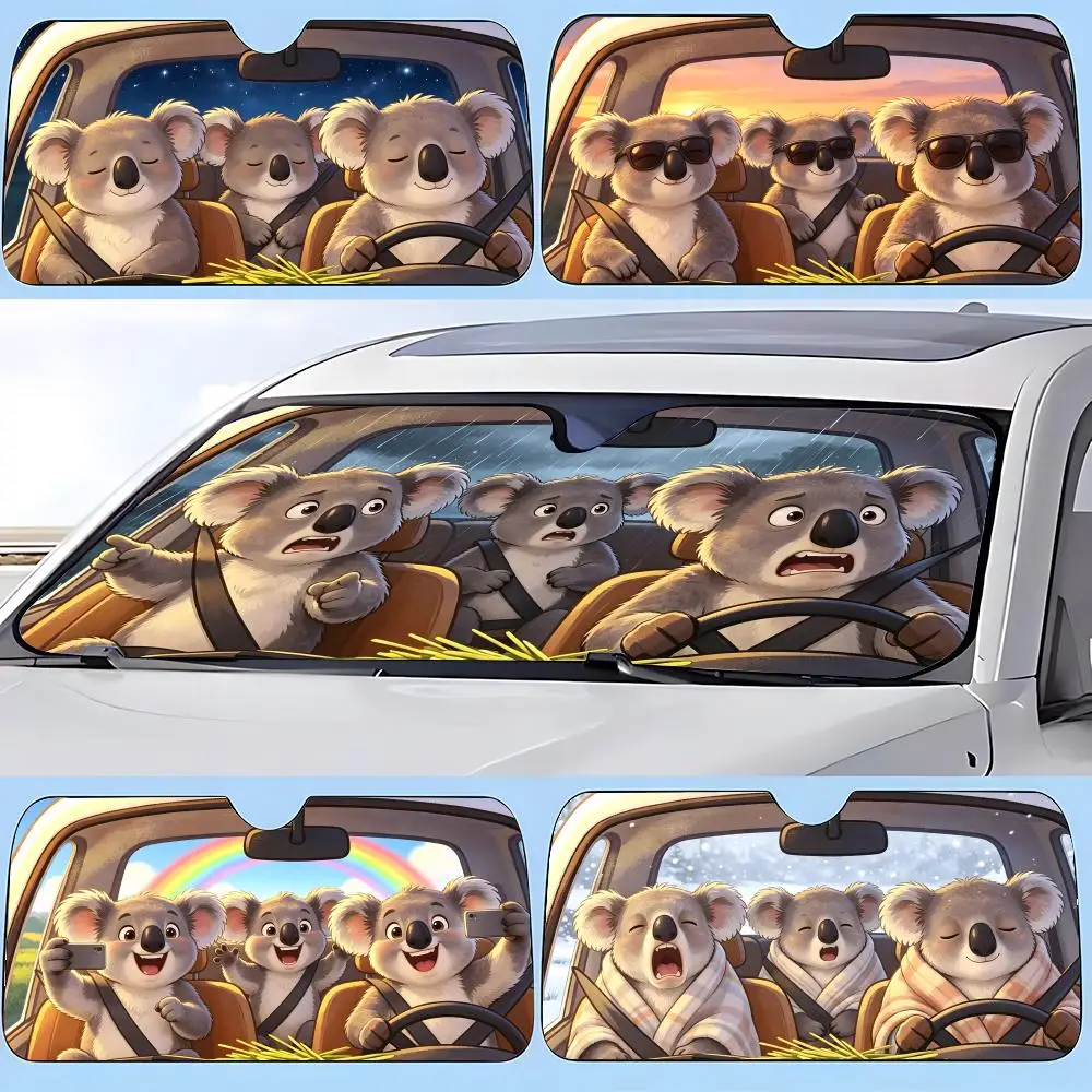 

Sun Visor Car sunshades, windshield sun visors, sun protection sunshades, novel car gifts. Cute and fun cat driving