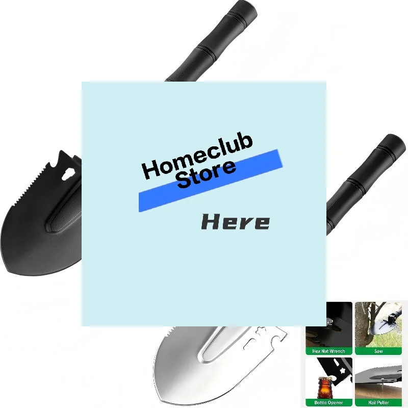 Survival Shovel Multi Tool Portable Engineer Shovel For Disaster Recovery Car Emergency Camping Digging And Gardening【Homeclub】