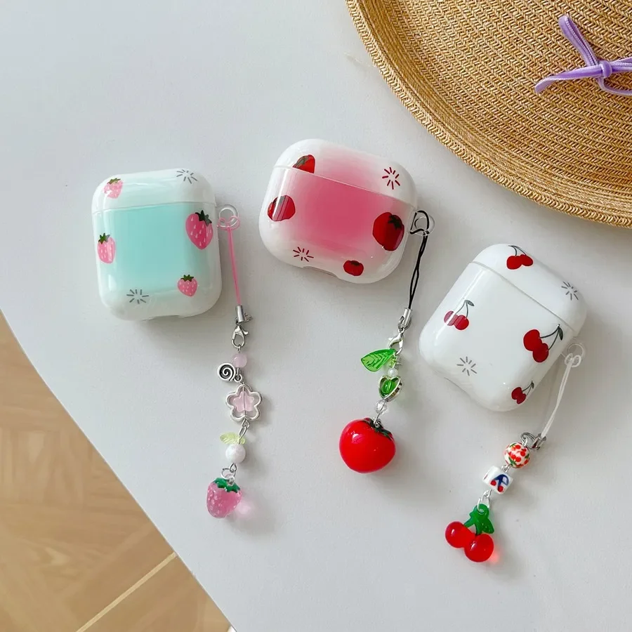 เคสซิลิโคนสำหรับ Apple airpods Pro 2เคส airpod 3 /airpods 2ลายการ์ตูนรูปเชอร์รี่หวานน่ารัก