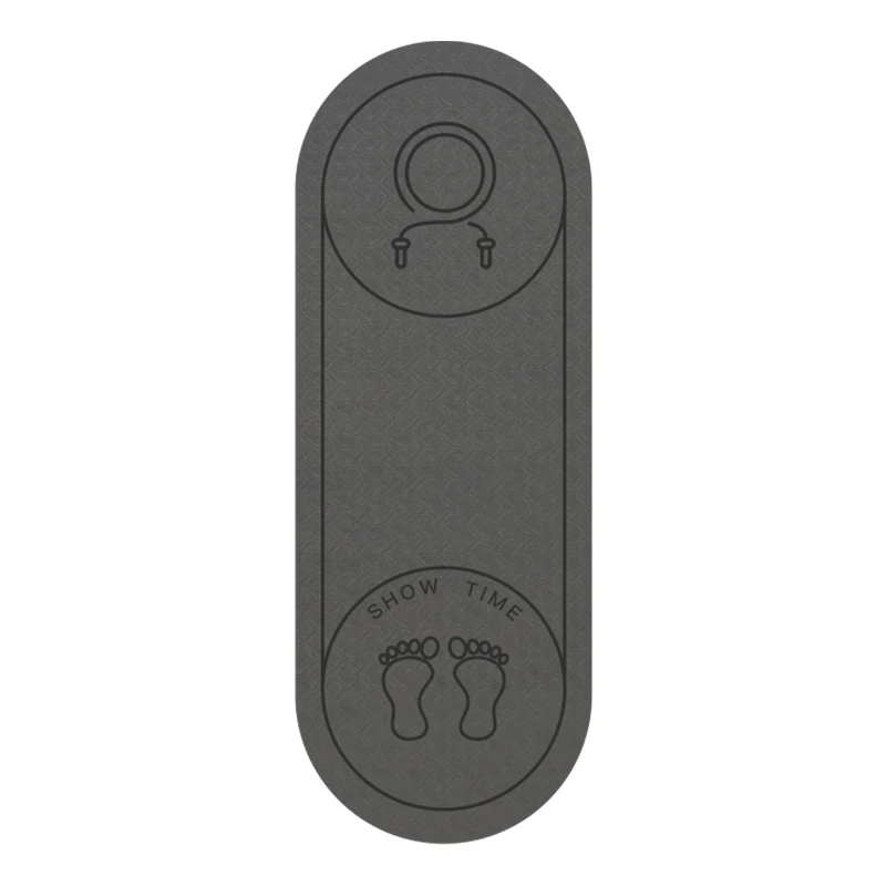 

Oval Shaped Unisex Skip Jump Rope Mat High Quality Professional Mat Supplier Extra Large Organic